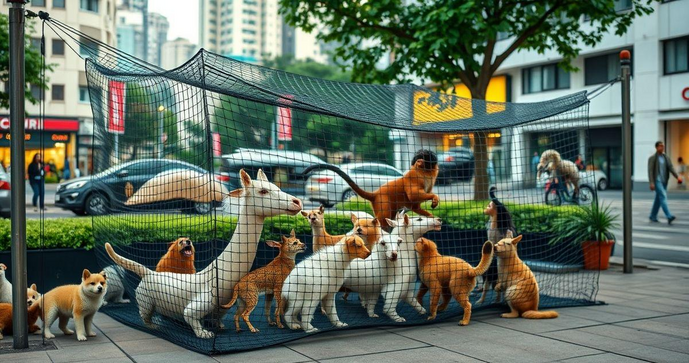 Benefícios da Rede de Proteção para Animais em Ambientes Abertos Benefícios da Rede de Proteção para Animais em Ambientes Abertos