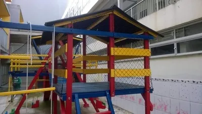 Rede de proteção para playgrounds