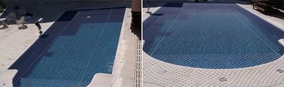 Rede de proteção para piscinas