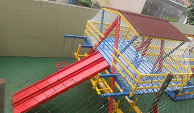Rede de proteção para playground