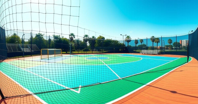 Tela de proteção para quadra: segurança e durabilidade